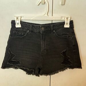 Wild Fable Black Distressed Jean Shorts